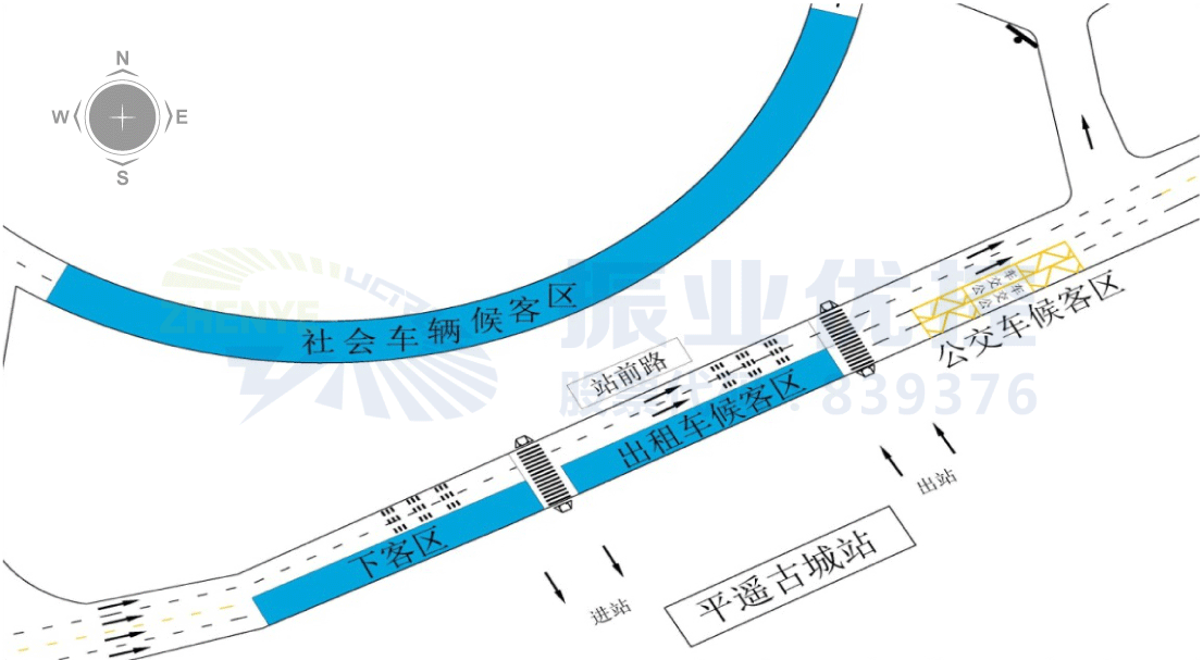 平图2 遥古城站交通组织优化设计图