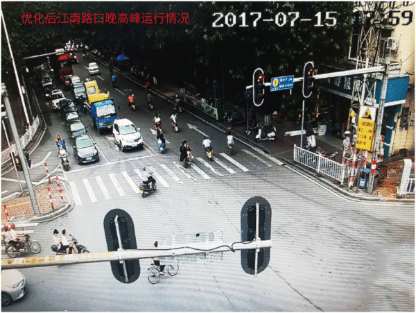 图4 优化后江南路口排队情况