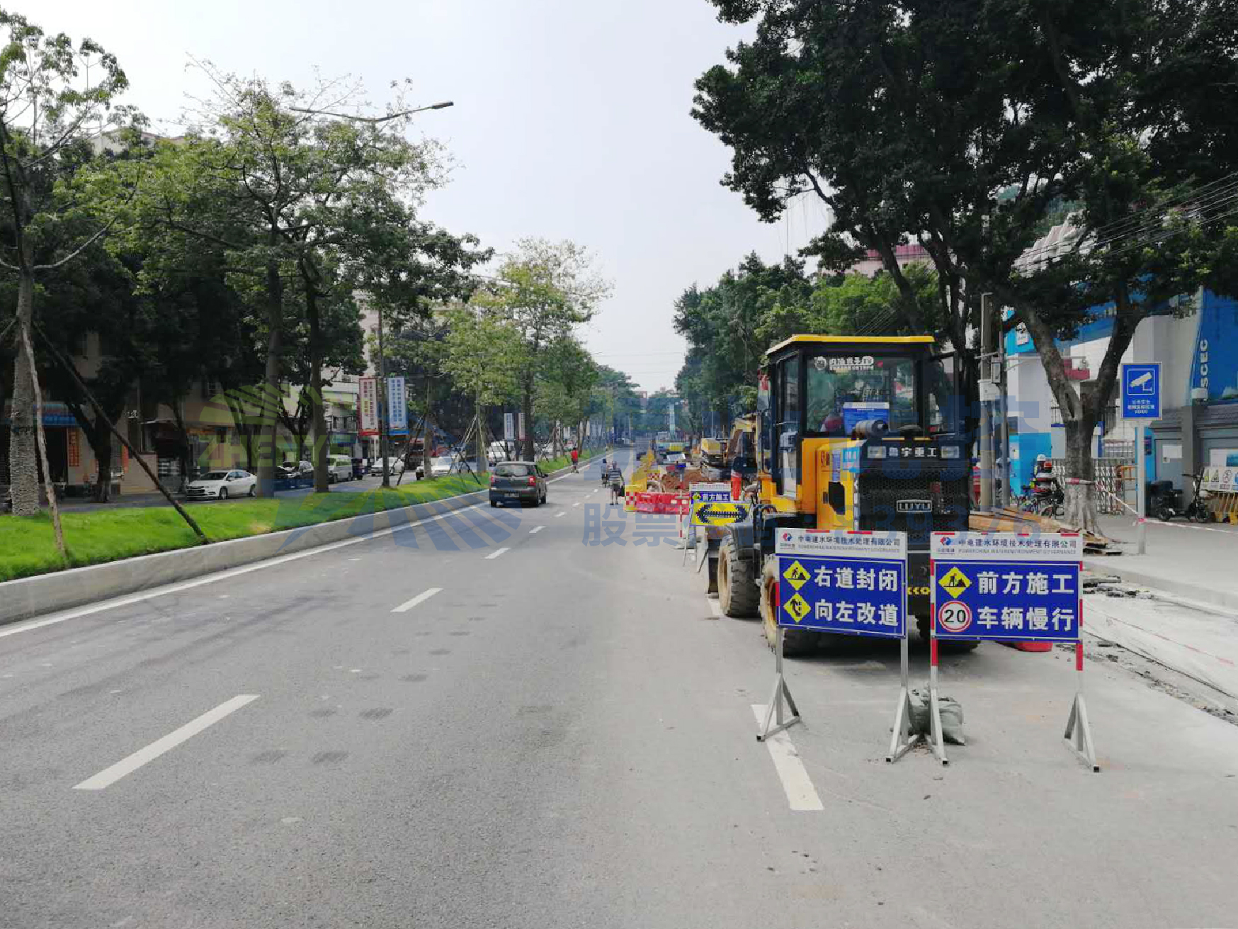 图4 优化前道路施工情况