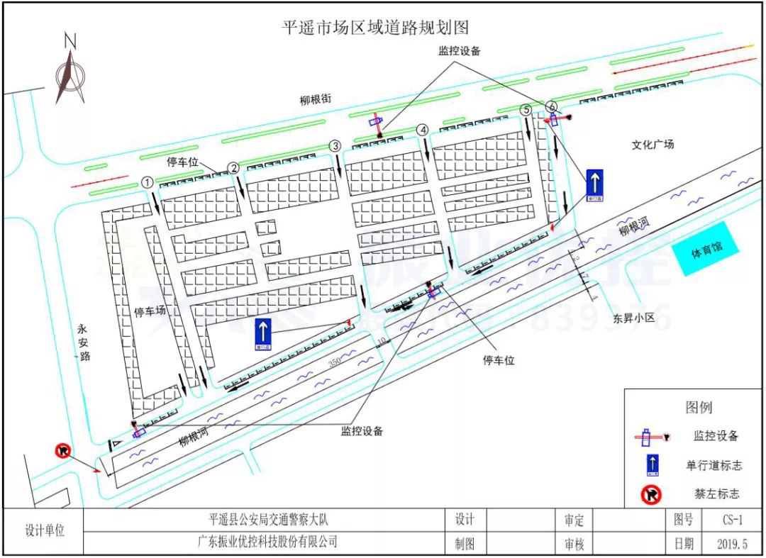 图9 平遥市场区域道路规划图