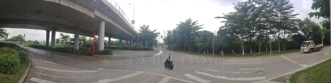 图 13 高峰时段西环路往迎客大道北往东左转方向(优化后,全景视角)