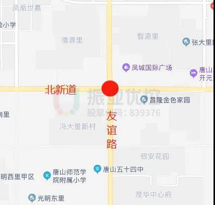 图1 北新道-友谊路路口地理位置