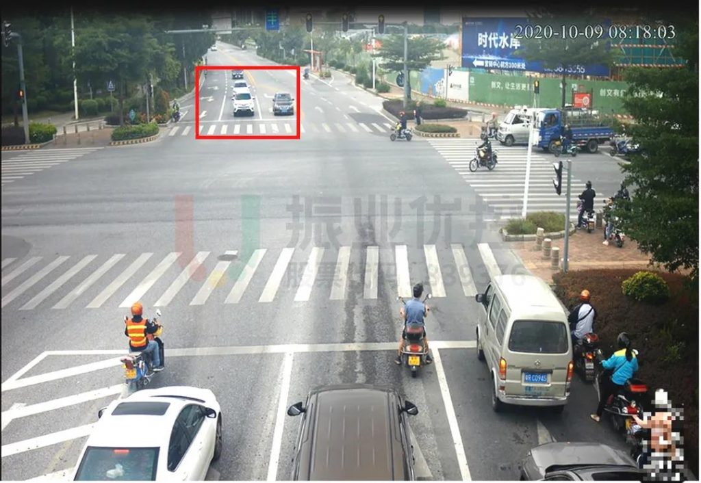 图8 南进口进城方向排队情况(优化后)