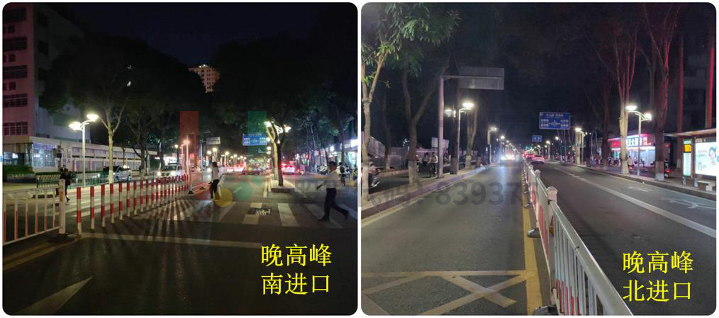 图25路口晚高峰时段排队情况(优化后)