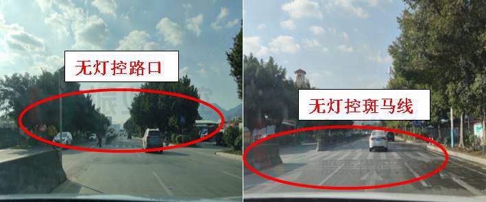 图2 无灯控路口图