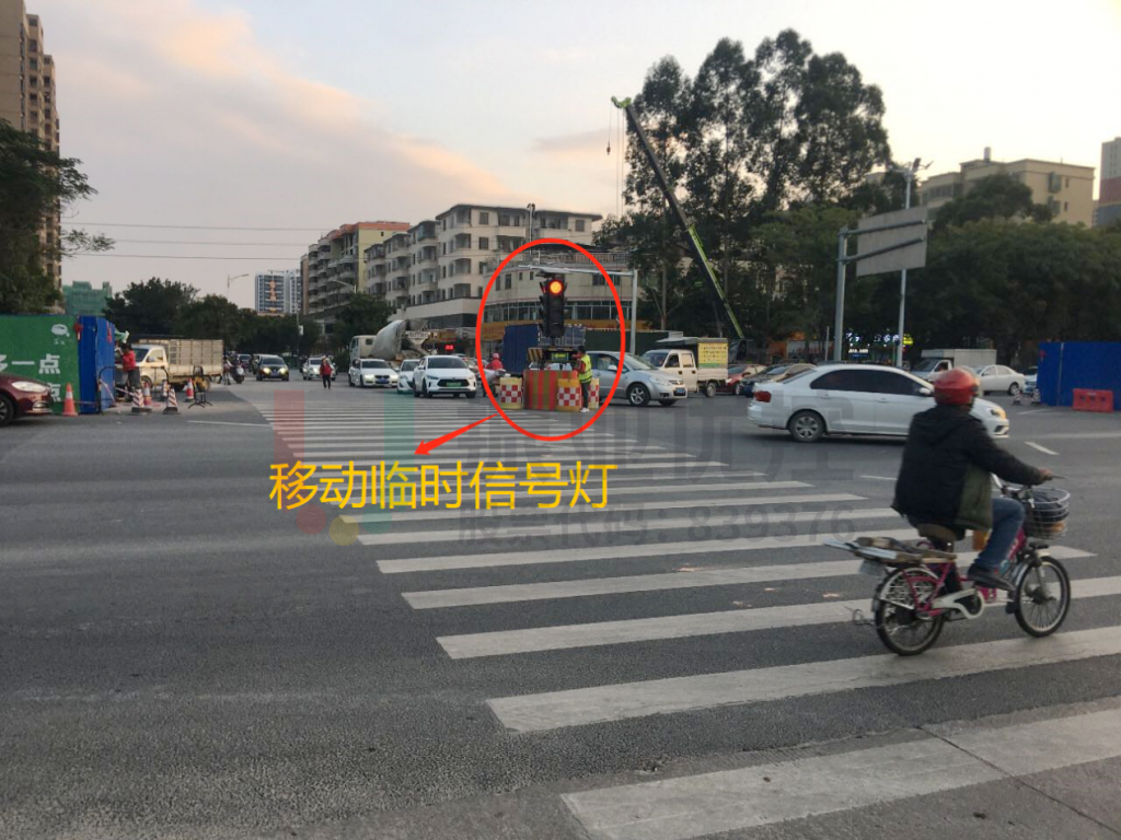 图3 路口临时灯图