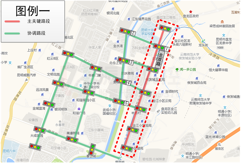 图6 主关键路段示意图