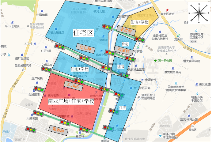 图2 大型区域分布情况