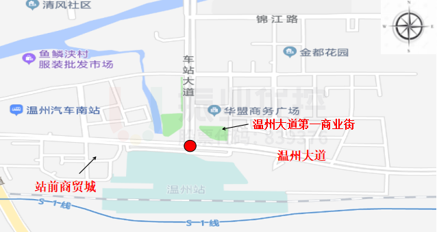 图1 温州大道-车站大道路口地理位置