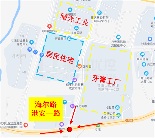 图1 海尔路-港安一路地理位置图