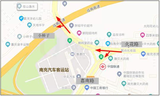 图5 南往北直左搭接相位示意图