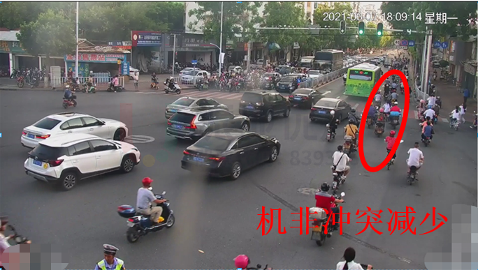 图10 机非冲突减少(优化后)