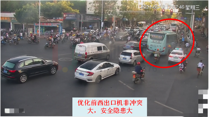 图3 西出口运行情况(优化前)