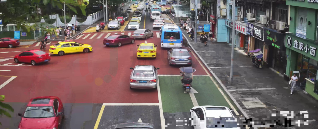 图8 路口东出口运行情况(优化前)