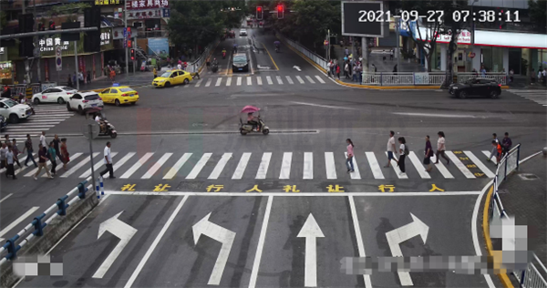 图10-4 歇马正街路口标线优化后效果图-歇马支路(西进口)