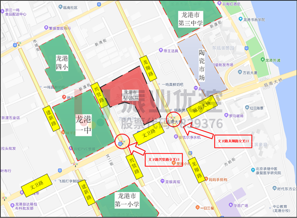 图7 文卫路-兴贤路路口点位图