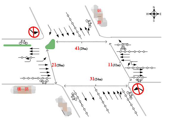 图2 路口渠化信息图