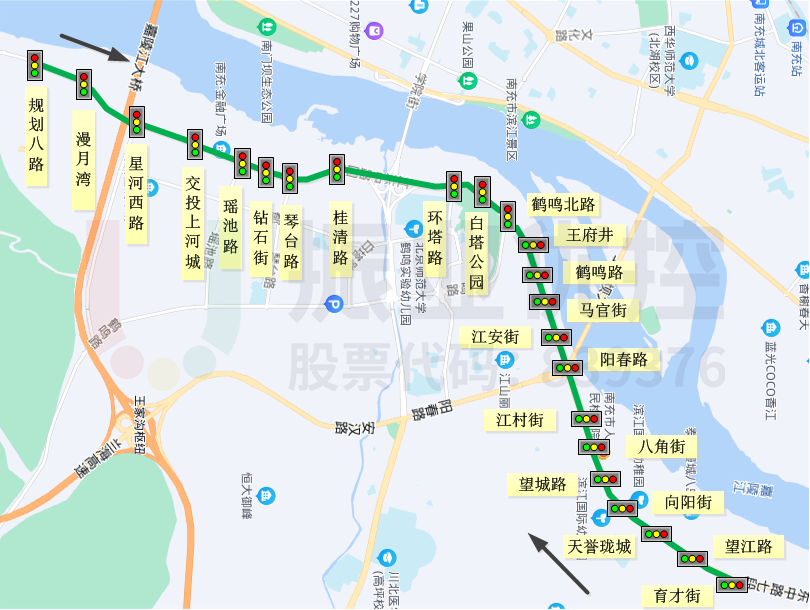 图1协调路段地理位置示意图