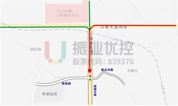 图1 甜城大道-南美路点位图