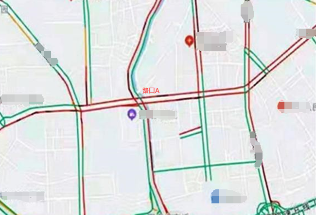 图6 路口高峰时段拥堵情况图