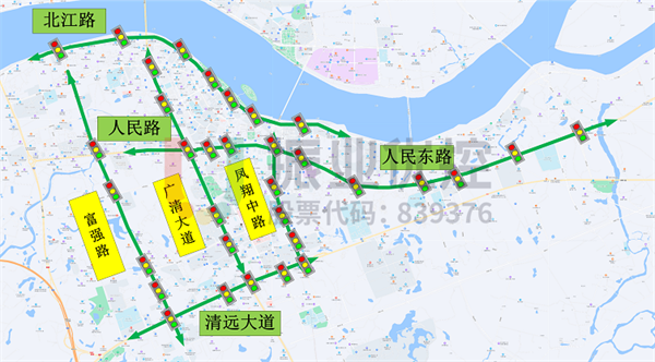 图1 路段、路口分布示意图